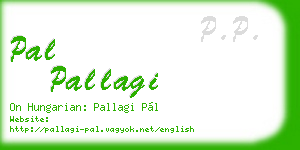 pal pallagi business card